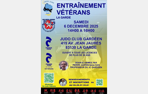 SAMEDI 6 DECEMBRE 2025 ENTRAINEMENT VETERANS LA GARDE