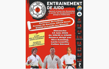 DIMANCHE 14 JUIN 2026 ENTRAINEMENT DE MASSE A LA LONDE A PARTIR DE BENJAMINS 2