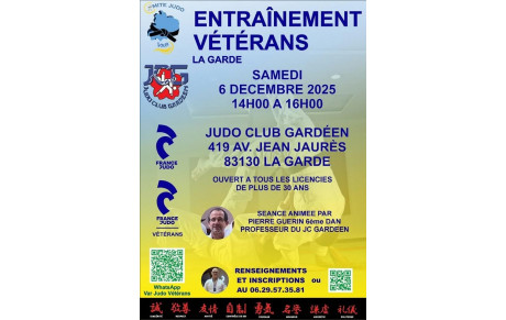 SAMEDI 6 DECEMBRE 2025 ENTRAINEMENT VETERANS LA GARDE