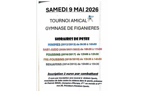 SAMEDI 9 MAI 2026 TOURNOI DE FIGANIERES